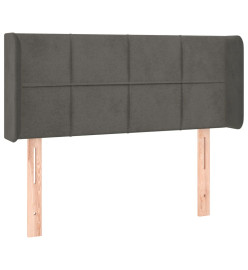 Tête de lit à LED Gris foncé 83x16x78/88 cm Velours
