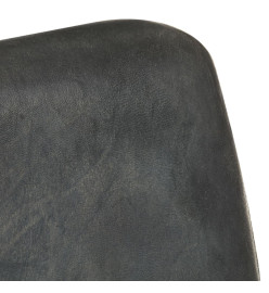 Fauteuil Gris Cuir véritable