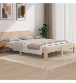 Cadre de lit Bois massif 150x200 cm Très grand