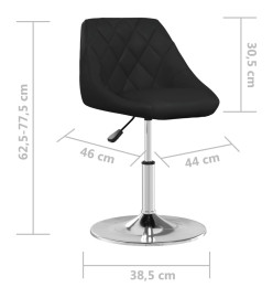 Tabouret de bar Noir Similicuir