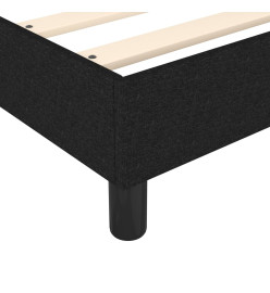 Lit à sommier tapissier avec matelas Noir 90x190 cm Tissu