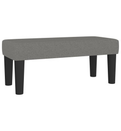 Lit à sommier tapissier avec matelas Gris foncé 90x200 cm Tissu