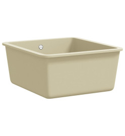 Évier de cuisine Granit Seul lavabo Beige