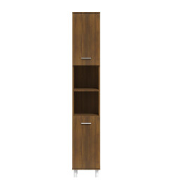 Armoire de bain Chêne marron 30x30x179 cm Bois d'ingénierie