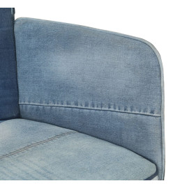 Chaise à oreilles Denim patchwork Toile