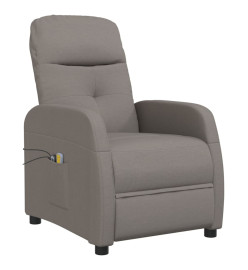 Fauteuil électrique de massage Taupe Tissu