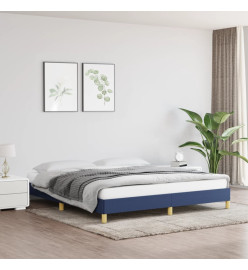 Cadre de lit Bleu 180 x 200 cm Tissu
