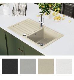 Évier de cuisine Granit Seul lavabo Beige