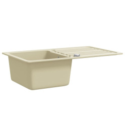 Évier de cuisine Granit Seul lavabo Beige