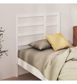 Tête de lit Blanc 106x4x104 cm Bois massif de pin