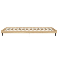 Cadre de lit chêne sonoma 90x190 cm bois d'ingénierie