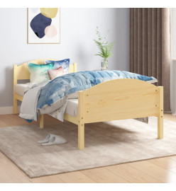 Cadre de lit Bois de pin massif 90x200 cm