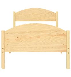 Cadre de lit Bois de pin massif 90x200 cm