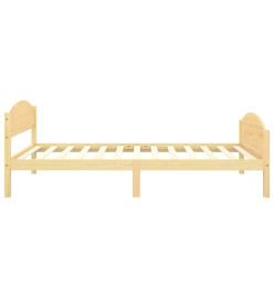Cadre de lit Bois de pin massif 90x200 cm
