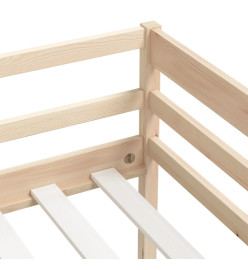 Cadre de lit Bois de pin massif 90x200 cm
