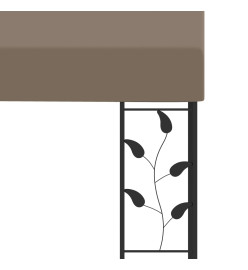 Belvédère mural 6x3x2,5 m Taupe