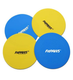 FitPAWS Cibles 4 pcs Jaune et bleu