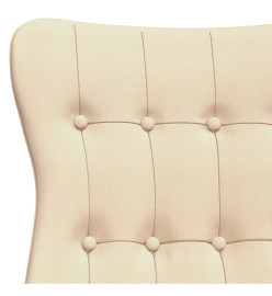 Chaise de relaxation Crème Tissu