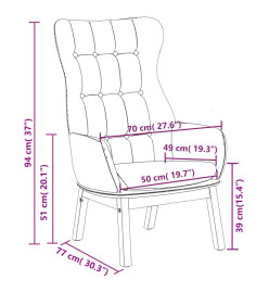 Chaise de relaxation Crème Tissu