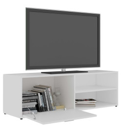 Meuble TV Blanc 120x34x37 cm Bois d'ingénierie