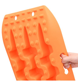 Planches de traction 2 pc Orange 106x30,5x7 cm Nylon