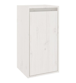 Meubles TV 3 pcs Blanc Bois massif de pin