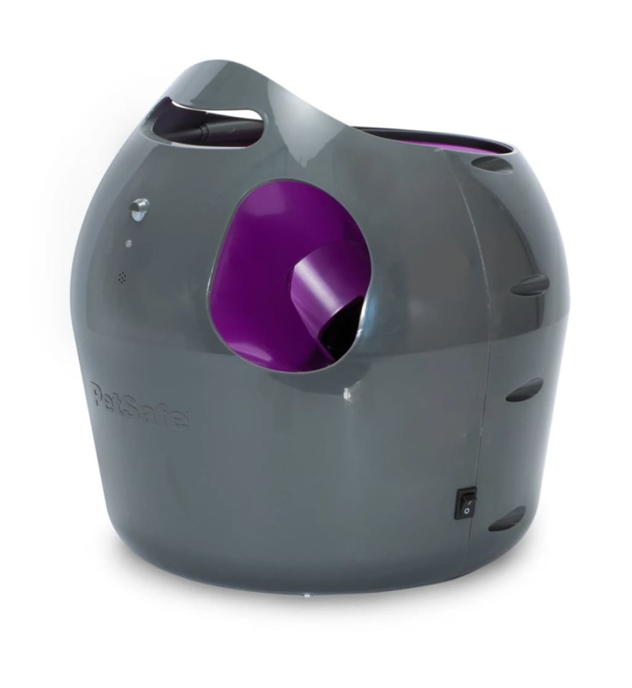 PetSafe Lanceur de balle automatique 9 m Gris et violet PTY00-14665