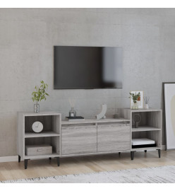 Meuble TV Sonoma gris 160x35x55 cm Bois d'ingénierie