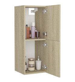 Armoire de salle de bain Chêne sonoma 30x30x80 cm Aggloméré