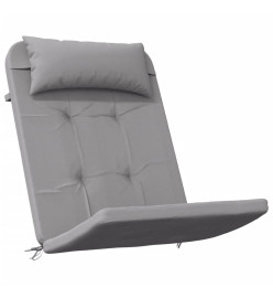 Coussins de chaise adirondack lot de 2 gris tissu oxford