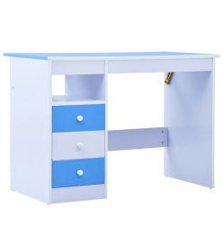 Bureau pour enfants Inclinable Bleu et blanc