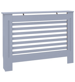 Cache-radiateur Anthracite 112x19x81 cm MDF