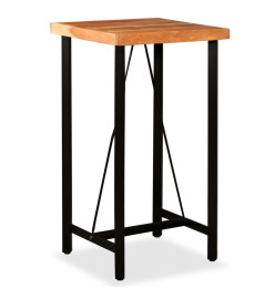 Ensemble de bar 3 pcs Bois d'acacia massif et de récupération