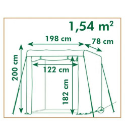 Nature Serre à tomates 198x78x200 cm