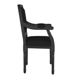 Fauteuil noir 54x59x99 cm velours