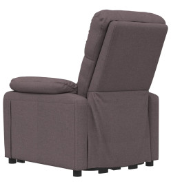 Fauteuil électrique de massage Marron foncé Tissu