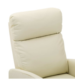 Fauteuil de massage Crème Similicuir