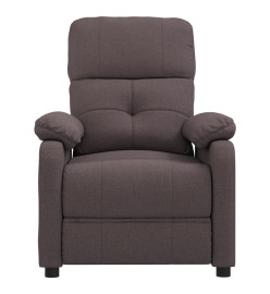 Fauteuil de massage Marron foncé Tissu