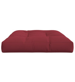 Coussin de palette rouge bordeaux 120x80x12 cm tissu