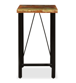 Ensemble de bar 3 pcs Bois de récupération massif