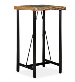 Table de bar Bois de récupération massif 60 x 60 x 107 cm