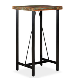 Table de bar Bois de récupération massif 60 x 60 x 107 cm