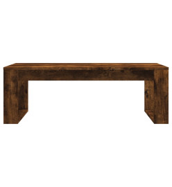 Table basse chêne fumé 102x50x35 cm bois d'ingénierie