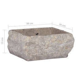 Lavabo Gris 30x30x13 cm Marbre