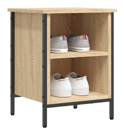 Armoire à chaussures chêne sonoma 38x35x50 cm bois d'ingénierie