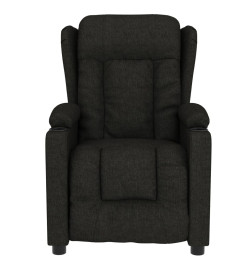 Fauteuil électrique de massage Noir Tissu