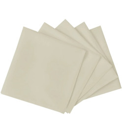 Serviettes de table 100 pcs Crème 50x50 cm