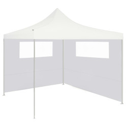 Paroi latérale de belvédère avec fenêtres 6x2 m Blanc