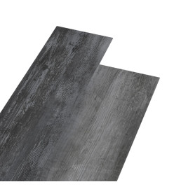 Planches de plancher PVC 5,02 m² 2 mm Autoadhésif Gris brillant