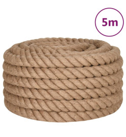 Corde de jute 5 m de long 60 mm d'épaisseur